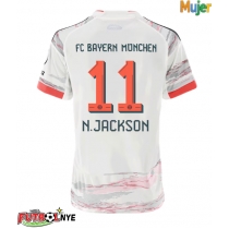Camiseta Bayern Munich Nicolas Jackson #11 Visitante Equipación para mujer 2025-26 manga corta